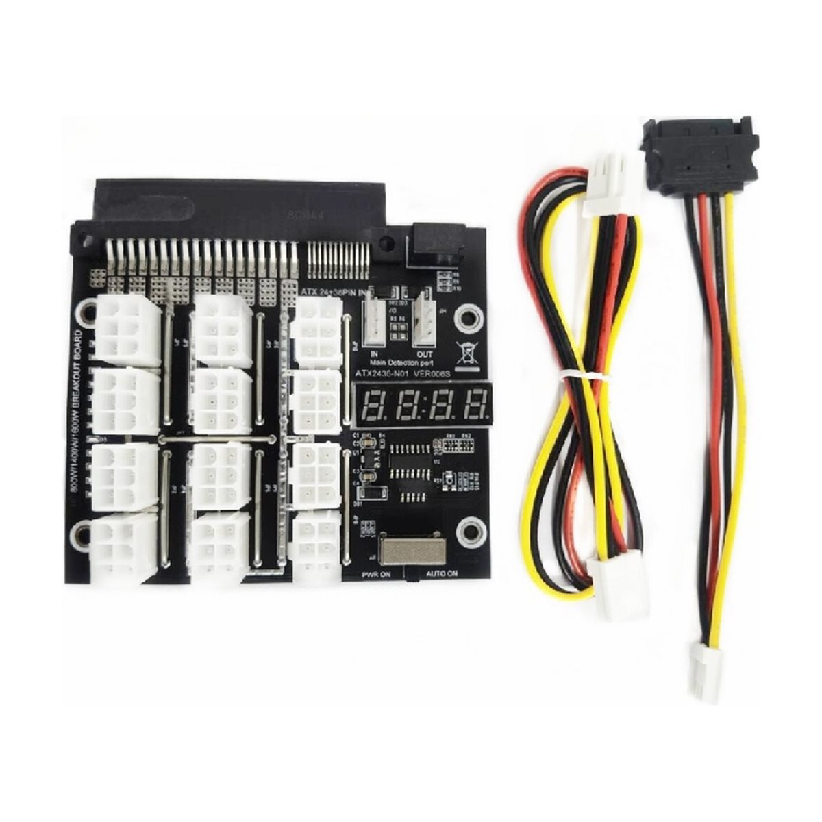 M05K 12 Ports PCIe 6Pin Connec - 2400W Server Psu Breakout Board 评论和价格